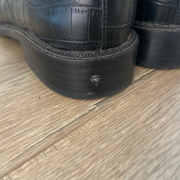 Sam Edelman Moto Boots, snakeskin embossed. Size 10 - Picture 4 of 5